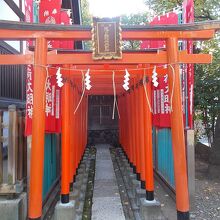 朱い鳥居です。