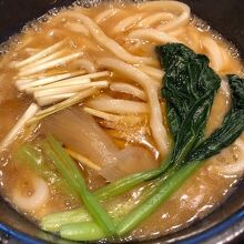 ふかひれのおうどんだったと思います。