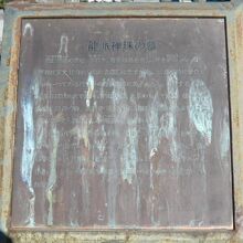 龍派禅珠の墓の解説板です。経年の変化で、大変読みづらいです。