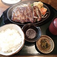 十勝牛のステーキランチ