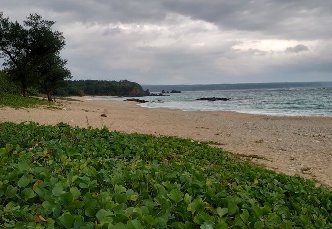 人けのないビーチ