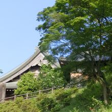 お寺が見えるとホッとしました