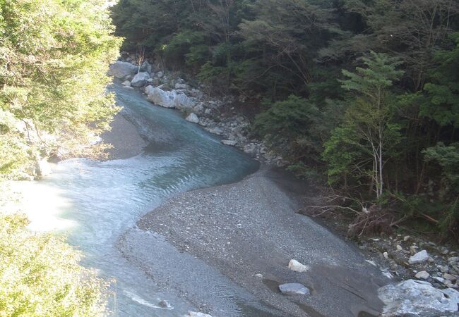 山の清流が涼しい