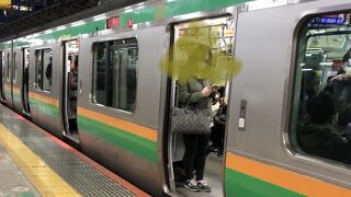 強風で遅延