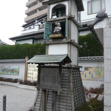 からくり人形が登場する窓は、３方向にわたり、６ケ所もあります