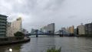 隅田川の眺望がよい庭園