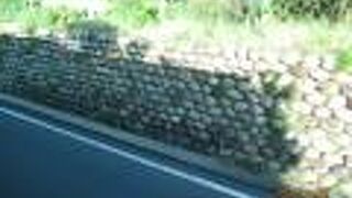 まん丸い石垣です