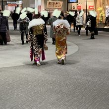 成人の日だったので　晴れ着姿