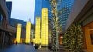 汐留地区のビル群が林立しているところ