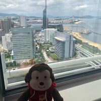 部屋から福岡タワーが見えました。大好きな百道浜！