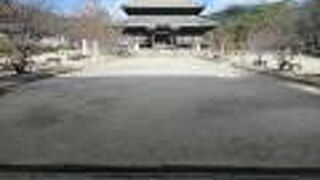 広い境内に金堂はありました