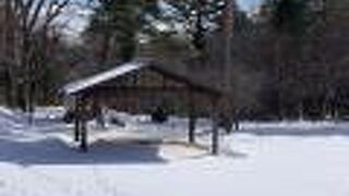 密とは無縁だが雪の時期の散策は足元に注意を