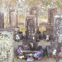 中央には乙女さんのお墓があります。