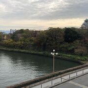 大阪城の北まで流れる！