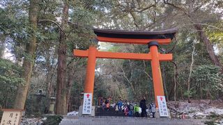 本殿は実は古墳の上に立つという説も