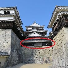 丸部分の壁です