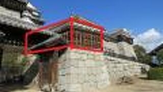 本丸紫竹門手前の関門