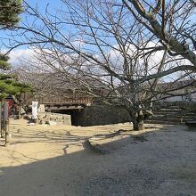 門内から　埋門になっています