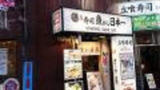 池袋西口の立ち食い寿司店