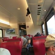 3454mまで行っている登山鉄道で終点駅からはユングフラウが目の前に見える