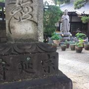 環七に面したお寺