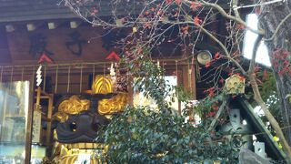 インパクトのある獅子頭