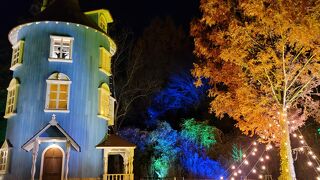 夜のアトラクションで宮沢湖１周