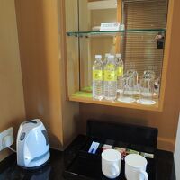 ミネラルウォーターがサービス