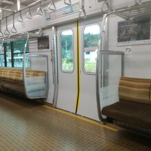 大都市の通勤電車のような座席