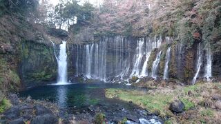 駐車場に失敗した白糸の滝