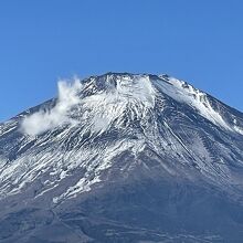 パノラマ台からの富士山頂の望遠画像です。