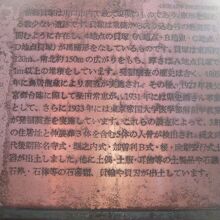 新郷貝塚に関する教育委員会の解説です。貴重な遺跡です。