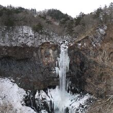 厳冬期の華厳の滝