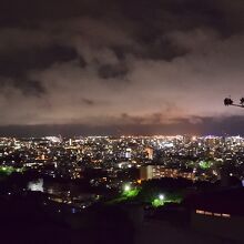崎山公園から見た那覇市内の夜景です