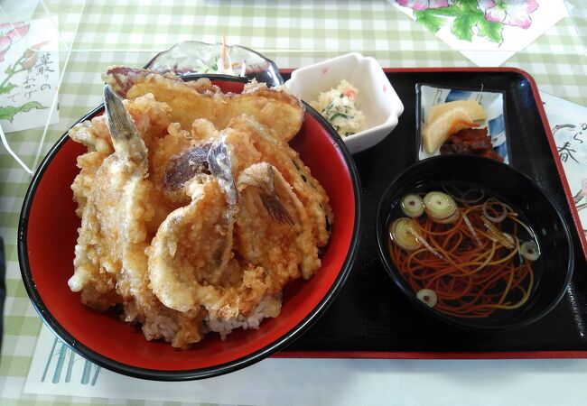 はぜ天丼美味でした。