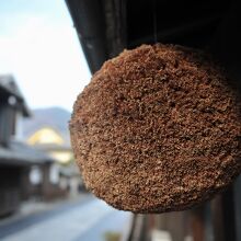 店先には酒林（杉玉）が