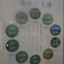 森めぐり湯告知ポスターの様子
