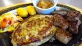 A hamburger restaurant for a quick lunch, but for large groups