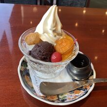 ミニクリームあんみつ