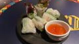 生春巻きをチャーンビールとテキーラ！