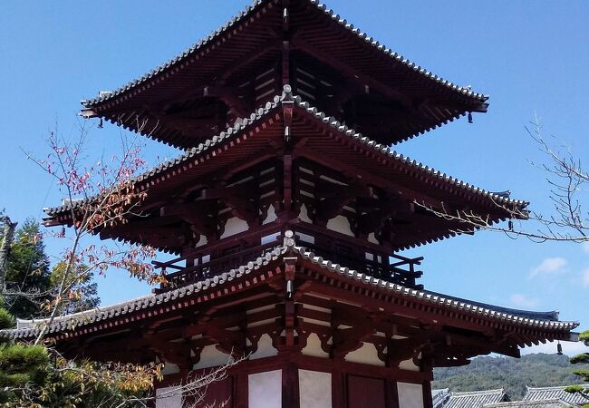 「斑鳩三塔」のひとつ『法輪寺三重塔』