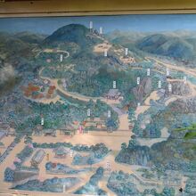 笠置山の案内図