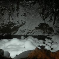 「川龍」から見た木の根川の雪あかり。