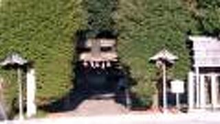 逆さになった狛犬が印象的