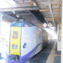 南千歳駅でお見送り～。