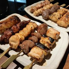 やきとり5本盛り（たれ・塩）