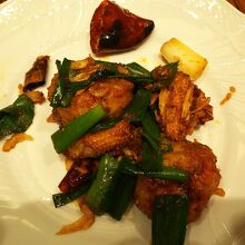 黒胡椒炒めも 辛い～！