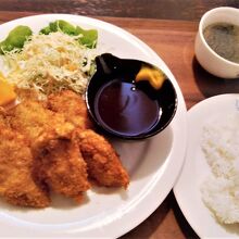 かきフライランチ