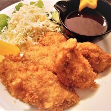 大きなかきフライ5つ
