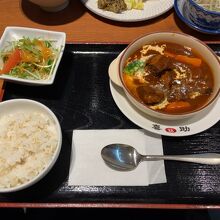 牛たんシチュー定食